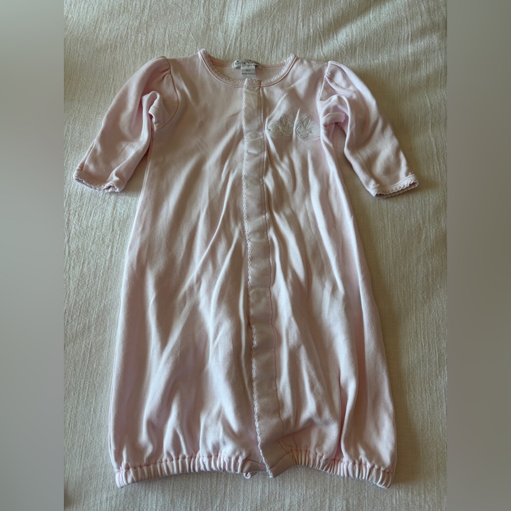 Kissy Kissy Light Pink Baby Sleep Gown with Front Snap